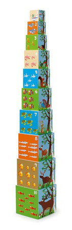 Scratch, Piramida edukacyjna ZWIERZĘTA ŚWIATA 2 (10 elementów)