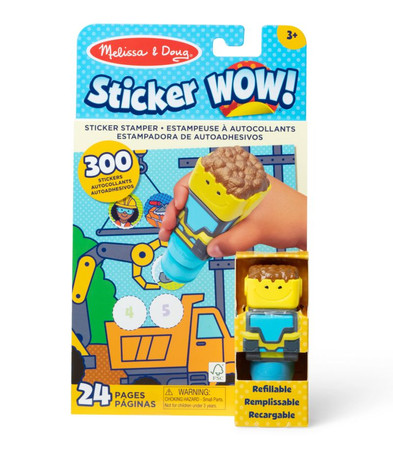 Sticker WOW! Stempelek z naklejkami Buldożer