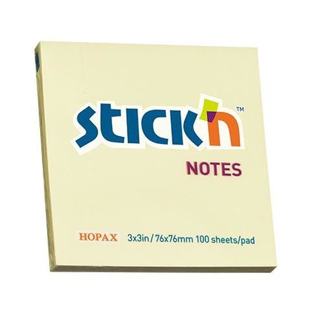 Notes Samoprz.76x76mm Żółty Pastel