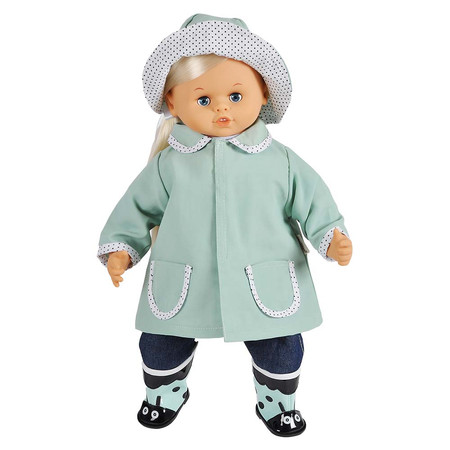 Przeciwdeszczowa kurtka i czapka dla lalki 45 cm ubrania dla lalek Skrallan