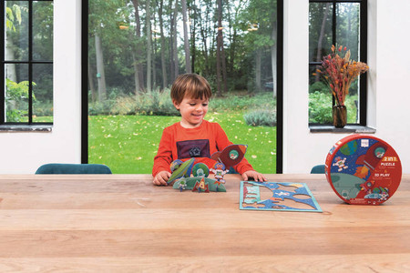 Scratch, Puzzle 2w1 - 2D i 3D scenografia Kosmos