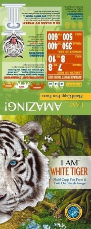 MADD CAPP, Puzzle konturowe I AM - Biały Tygrys 300 elem.