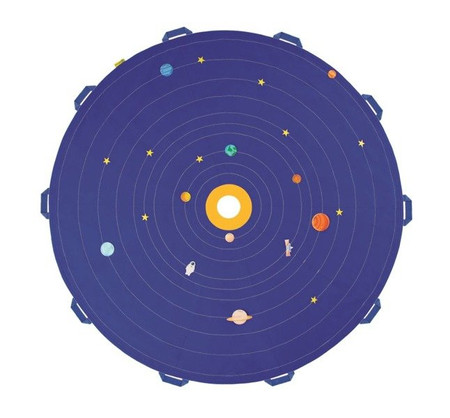 Zestaw Chusta Edukacyjna Układ Słoneczny AKSON + 21 elementów