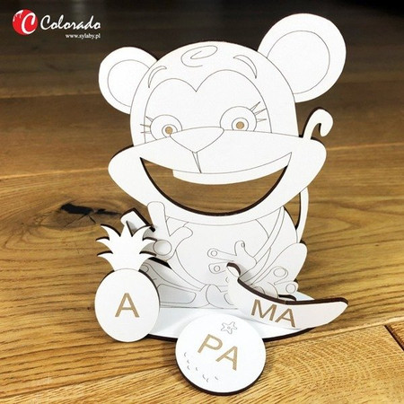 Małpka sylabowa do nauki czytania metodą sylabową