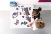 Scratch, Dwustronne Puzzle XL (obrazek 63x40 cm)  Sowa "dzień i noc"
