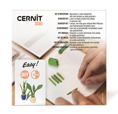 Zestaw z glinką polimerową Mini Roślinki