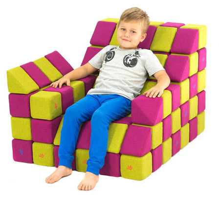 Materiałowe klocki magnetyczne XXL JollyHeap 100 szt. BASIC