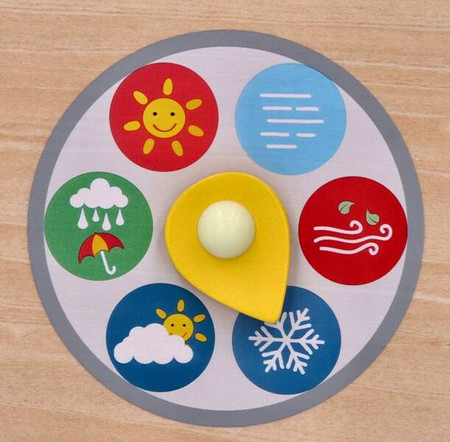 Drewniany kalendarz i zegar dla dzieci PL