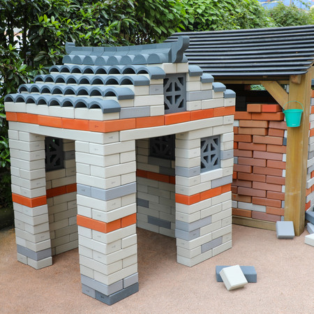 CLASSIC WORLD EDU Mega Klocki Cegły z pianki do budowania dachu