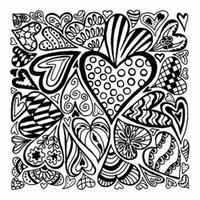 Płytka z teksturą Serca 9x9 cm