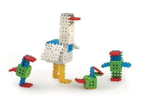 Klocki Wafle Mini - Zestaw Konstruktor - 140 elementów