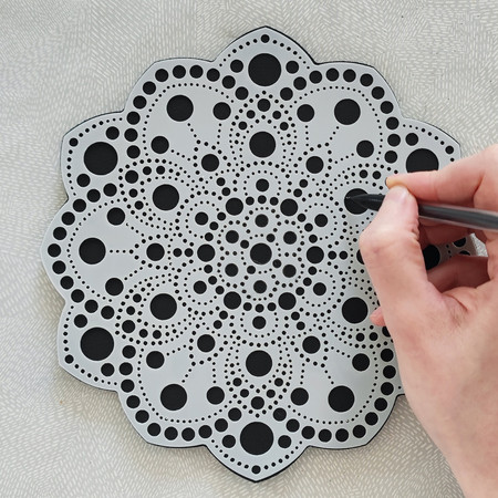 Malowanie kropkami DUO Peonia 20 cm