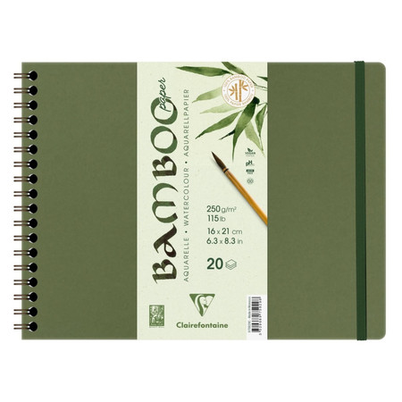 Szkicownik akwarelowy Bambusowy 21x16 cm