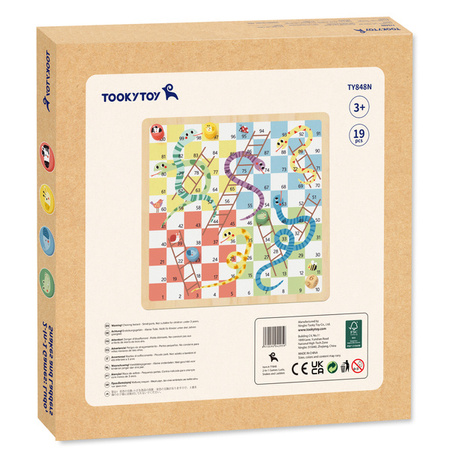 TOOKY TOY Gry Planszowe  Logiczne 2w1 Ludo Chińczyk + Uwolnij Zwierzątka