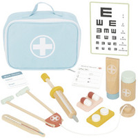 TOOKY TOY Drewniany Zestaw Małego Lekarza Doktora w Walizce z Akcesoriami