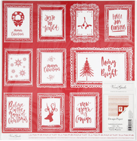 Papier ozdobny Doodles and texts scrapbooking 30,5x30,5cm 180g 5 arkuszy edycja limitowana