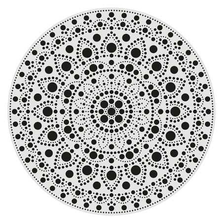 Malowanie kropkami DUO Koło 30 cm