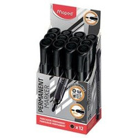 Marker Permanentny Marker'Peps Okrągła Końcówka Czarny 1 szt.