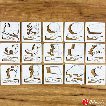 Układanka Tematyczna– Zabawki