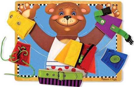 Tablica umiejętności tablica motoryczna z zamkami Miś Melissa and Doug 13784