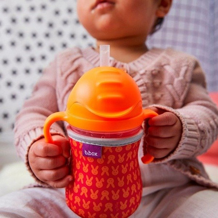 Bidon ze słomką 240 ml, jabłkowy, b.box