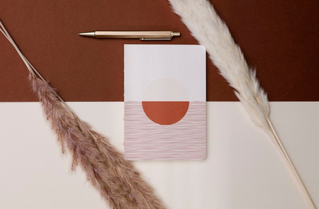 Zeszyt A6 72k Terracotta mix wzorów