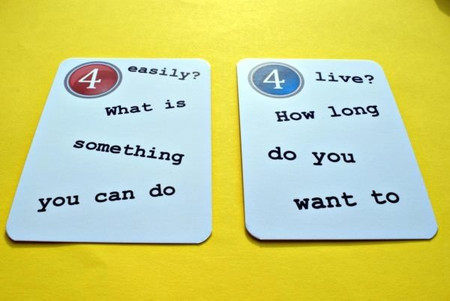 Fun Card English My Next 50 Questions