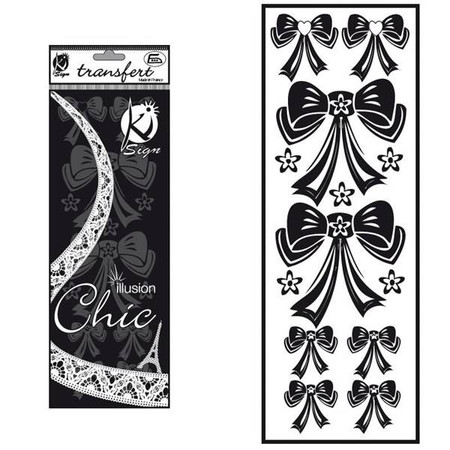 Naprasowanka welwetowa Czarna Kokardy 2