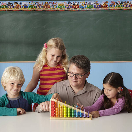 Liczydło drewniane zabawka edukacyjna 55 korali Melissa and Doug 19272-MD