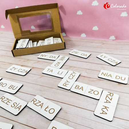 Drewniane domino sylabowe cz. 2
