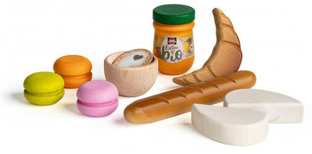 Francuski posiłek zestaw do zabawy w gotowanie 10 elementów Erzi 28146