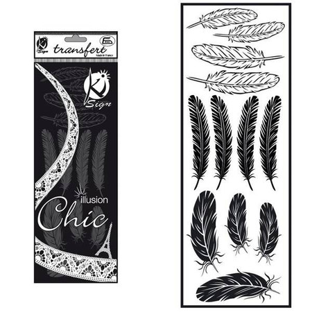 Naprasowanka welwetowa Czarna Pióra 2