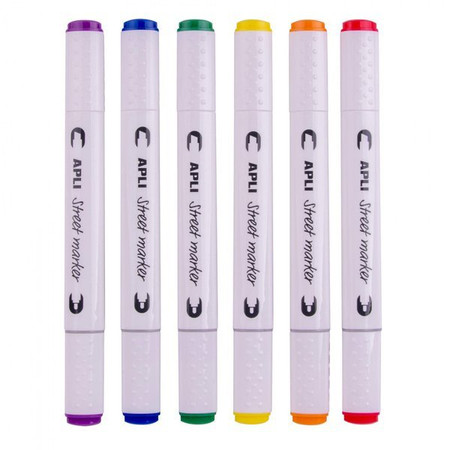 Markery dwustronne Street Marker Apli - 6 kolorów