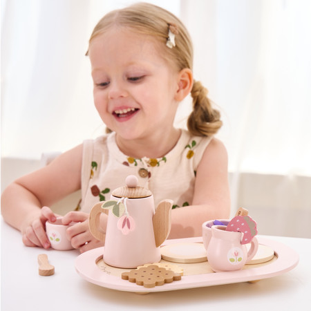 VIGA PolarB Drewniany Zestaw do Herbaty Herbaciana Fantazja