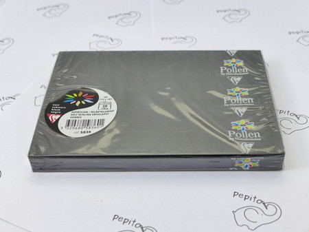 Koperta czarna C6 11,4x16,2cm Pollen 1 sztuka