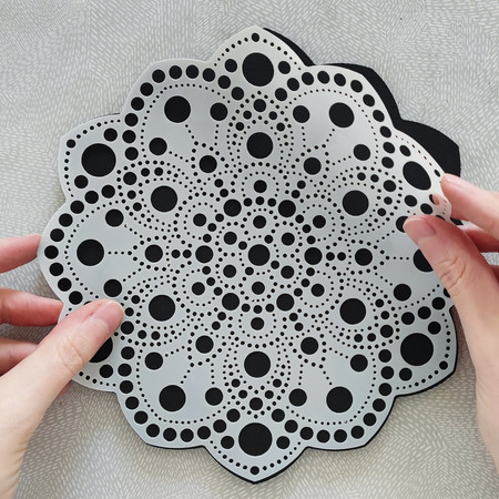 Malowanie kropkami DUO Peonia 20 cm