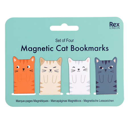 Magnetyczne zakładki do książki, Koty, Rex London