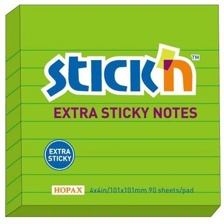Notes Samop. Extra Sticky 101x101mm Ziel. Neon/90 Kart.