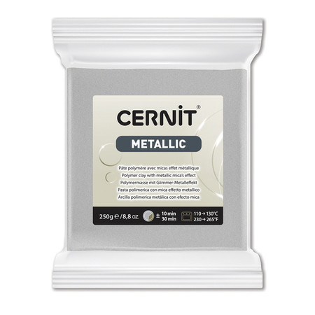 Modelina Cernit Metaliczna Srebrna 250 g