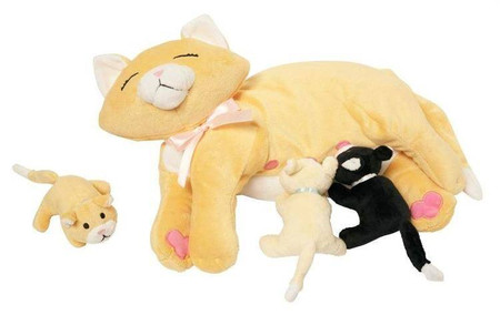 Pluszowa karmiąca mama z kociakami Manhattan Toy