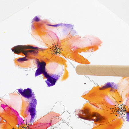 Zestaw do Akwareli Kwiaty i Pejzaże