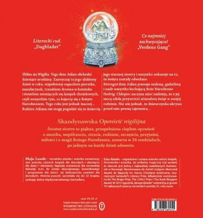 Śnieżna siostra Maja Lunde, Lisa Aisato wyd. Literackie