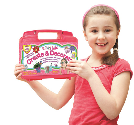 Woskowe sznureczki Wikki Stix - Różowa walizka XL 144 szt