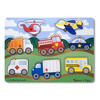 Drewniana układanka z uchwytami Pojazdy Melissa & Doug