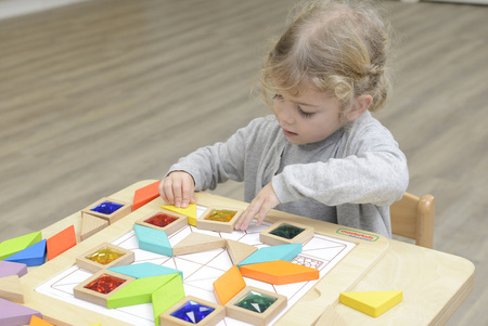 MASTERKIDZ Układanka Mozaika Nauka Kolorów i Kształtów Tangram