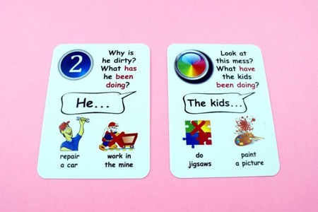 Fun Card English PRESENT PERFECT CONTINUOUS