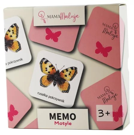 Gra dla dzieci memo MOTYLE od Mama Maluje