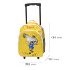 Walizka na kółkach dla dzieci żółta akcesoria podróż zabawka wyprawka Pippi