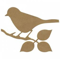 Dekoracja z MDF Ptaszek na Gałęzi 26 cm