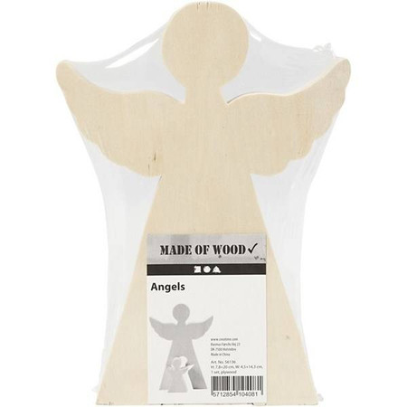 Aniołek 2w1 H: 20 i 7,8 cm sklejka